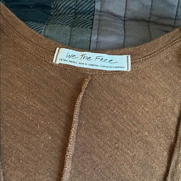 We The Free Brown Ruffled Tunic - Picture 4 of 6